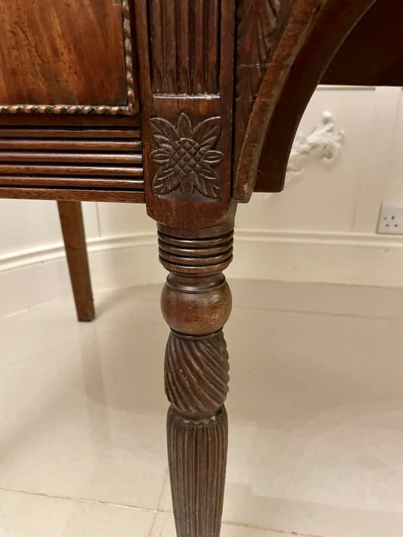 Antique George III Quality Figured Mahogany Breakfront Sideboard - Image 17